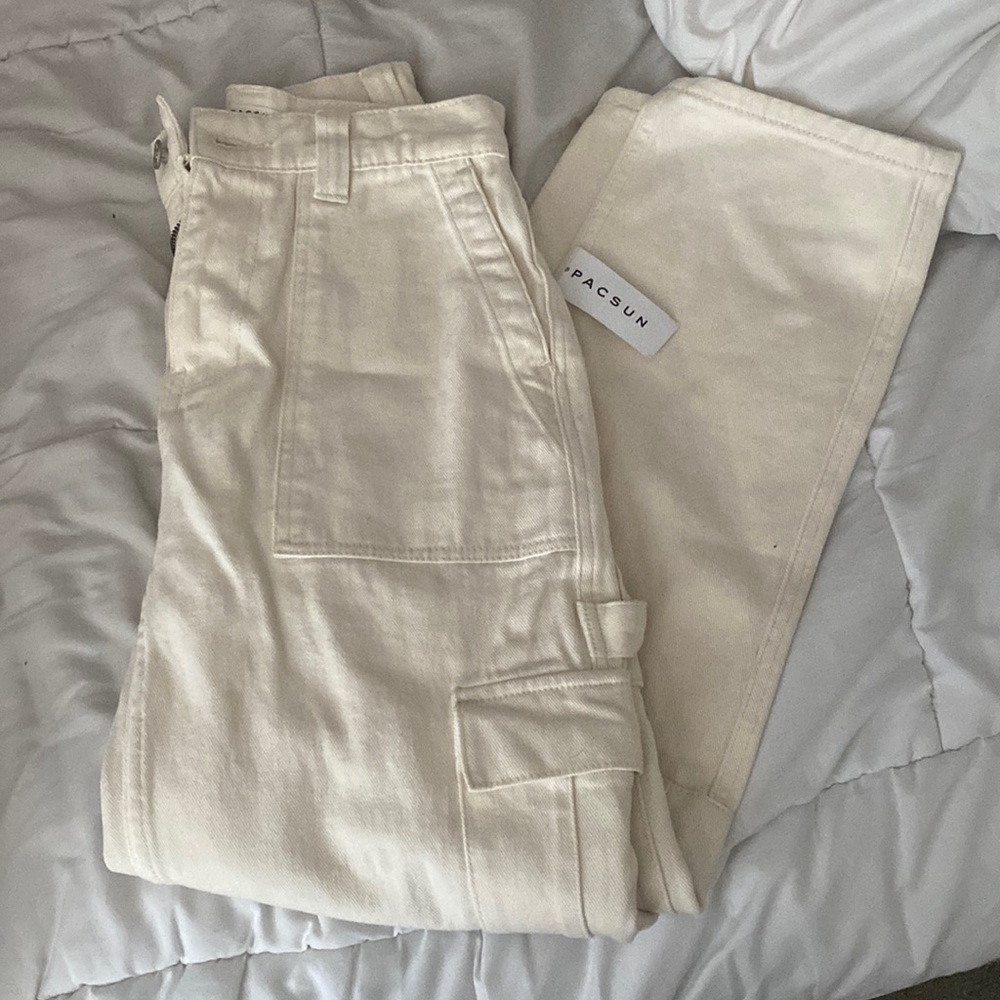 cream cargo pants